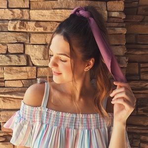 Mauve Purple Hair Scarf